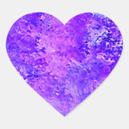 Natuur lavender hart sticker