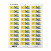 Natuur Leaf Print, spring maple leaf green 4 Etiket (Full Sheet)