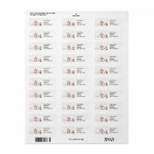 Natuur Leaf Print, winged maple seed, Etiket (Full Sheet)