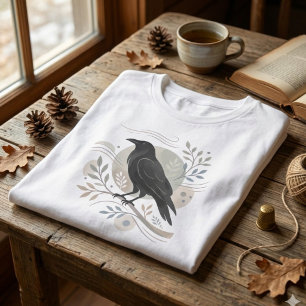 Natuur Liebhaber Cadeau Scandi Stijl Raaf Tri-Blend Shirt