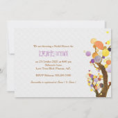 Natuur Liefde Bomen Inspirerende Bruidsdouche Kaart (Achterkant)