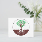 Natuur liefdevolle boomknuffelaar briefkaart (Staand voorkant)