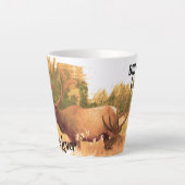 Natuur liefhebber Maar eerste koffie Latte Mok (Voorkant)