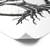 Natuur Liefhebber Milieuactivist Fist Tree Roots E Poster (Hoek)