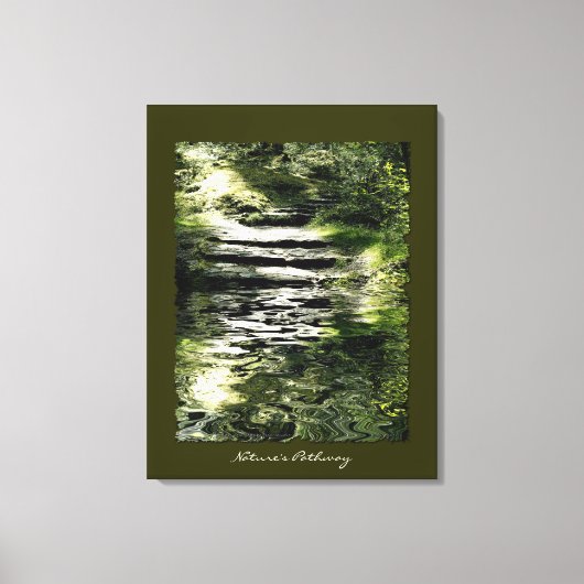 Natuur Liefhebber Trees Bos Steen Trails Art Print (Voorkant)