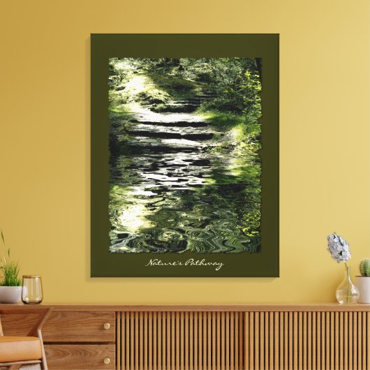 Natuur Liefhebber Trees Bos Steen Trails Art Print (Insitu (Woonkamer))