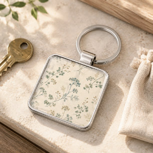 Natuur Liefhebber Zee Glas Adelaarsvaren Sleutelha Sleutelhanger