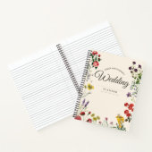 Natuur Liefhebbers Antiek Bloemenbruids Planner Notitieboek (Binnen)