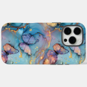 Natuur liefhebbers Boho Marble Butterfly iPhone Case-Mate iPhone Case (Achterkant (horizontaal))