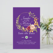 Natuur Liefhebbers Bruiloft Foral Groen Rustiek Bo (Staand voorkant)