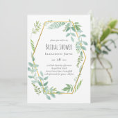 Natuur Liefhebbers Bruiloft Foral Groen Rustiek Bo (Staand voorkant)