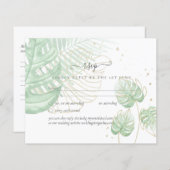 Natuur Liefhebbers Bruiloft Foral Groen Rustiek Bo (Voorkant / Achterkant)