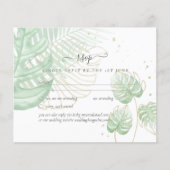 Natuur Liefhebbers Bruiloft Foral Groen Rustiek Bo (Voorkant)