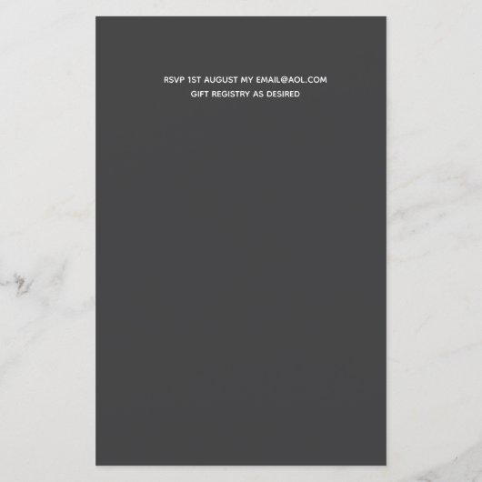 Natuur Liefhebbers Bruiloft Foral Groen Rustiek Bo (Achterkant)