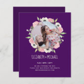 Natuur Liefhebbers Bruiloft Foral Groen Rustiek Bo (Voorkant / Achterkant)