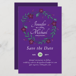 Natuur Liefhebbers Bruiloft Foral Groen Rustiek Bo