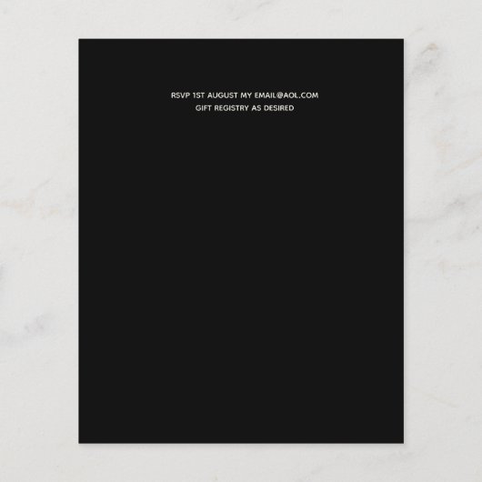 Natuur Liefhebbers Bruiloft Foral Groen Rustiek Bo (Achterkant)