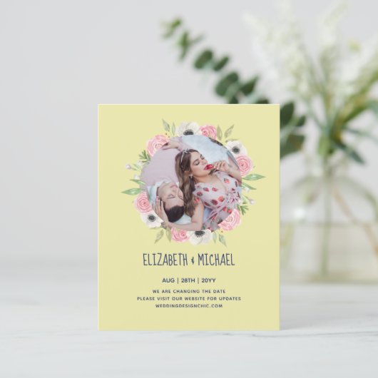 Natuur Liefhebbers Bruiloft Foral Groen Rustiek Bo (Staand voorkant)