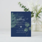 Natuur Liefhebbers Bruiloft Foral Groen Rustiek Bo (Staand voorkant)