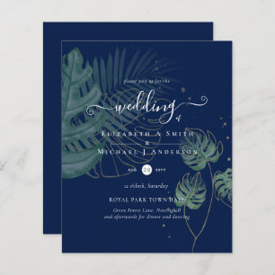 Natuur Liefhebbers Bruiloft Foral Groen Rustiek Bo