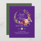 Natuur Liefhebbers Bruiloft Foral Groen Rustiek Bo (Voorkant / Achterkant)