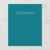 Natuur Liefhebbers Bruiloft Foral Groen Rustiek Bo Flyer (Achterkant)