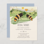 Natuur liefhebbers platteland bijen bruiloft (Voorkant / Achterkant)