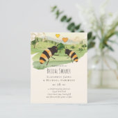 Natuur liefhebbers platteland bijen bruiloft (Staand voorkant)
