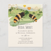 Natuur liefhebbers platteland bijen bruiloft (Voorkant)