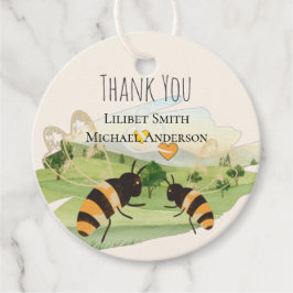 Natuur Liefhebbers Platteland Bijen Bruiloft Bedankjes Labels