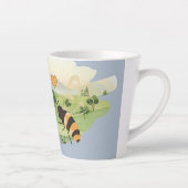 Natuur liefhebbers platteland bijen bruiloft latte mok (Rechts)