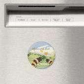 Natuur liefhebbers platteland bijen bruiloft magneet (Insitu (Vaatwasser))