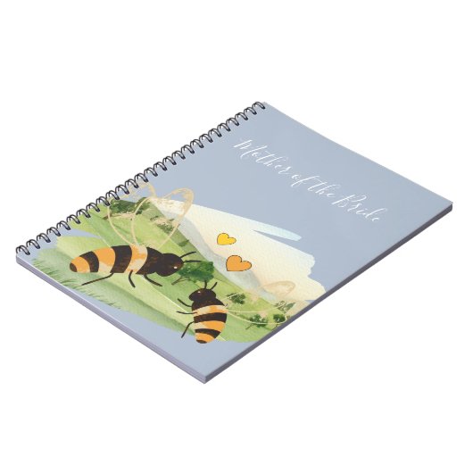 Natuur Liefhebbers Platteland Bijen Bruiloft Notitieboek (Linkerzijde)