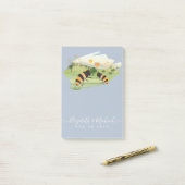 Natuur liefhebbers platteland bijen bruiloft post-it® notes (Op bureau)