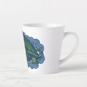 Natuur liefhebbers schildpad kunst schildpadden latte mok (Rechts)