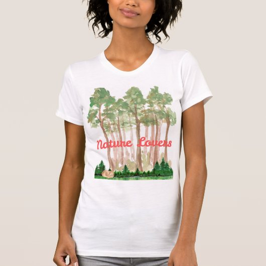 Natuur liefhebbers T-shirt (Voorkant)