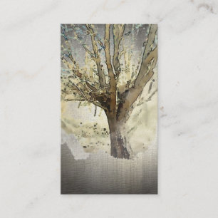 Natuur Lifecoach Waterverf Boom Visitekaartjes