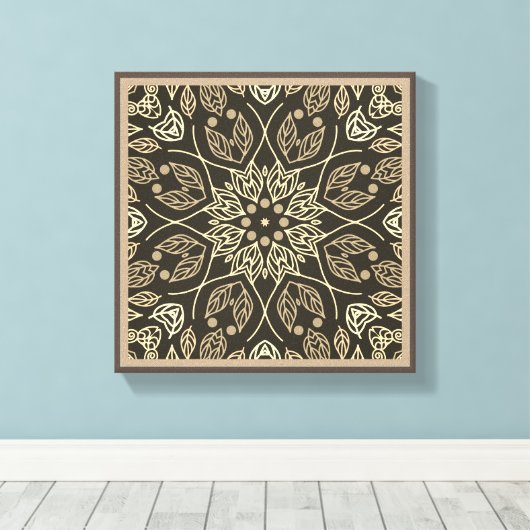 Natuur lijn Kunst Abstract origineel wanddecor Canvas Afdruk (Insitu (Houten vloer))