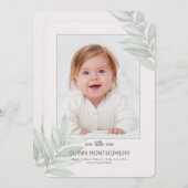 Natuur Lijst Foto geboorteaankondiging Aankondiging (Voorkant / Achterkant)