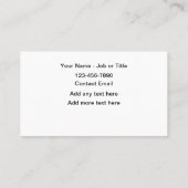 Natuur Lily Pond Massage Wellness Visitekaartjes (Achterkant)