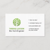 Natuur Logo | Gestandaardiseerde moderne Logo Visitekaartje (Achterkant)