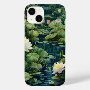 Natuur Lotus Waterlelie Vijverlandschap Case-Mate iPhone 14 Hoesje