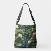 Natuur Lotus Waterlelie Vijverlandschap Crossbody Tas (Voorkant)