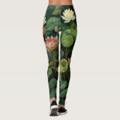 Natuur Lotus Waterlelie Vijverlandschap Leggings (Achterkant)