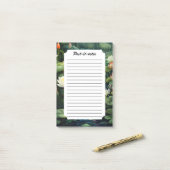 Natuur Lotus Waterlelie Vijverlandschap Post-it® Notes (Op bureau)
