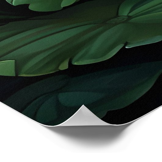 Natuur Lotus Waterlelie Vijverlandschap Poster (Hoek)