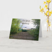 Natuur Lover Canoe Journey Afstuderen Kaart (Gele Bloem)