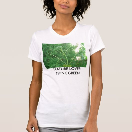 NATUUR LOVER DENK GROEN T-SHIRT (Voorkant)