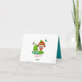 Natuur Lover Frog Faery Bedankkaart (Achterkant)