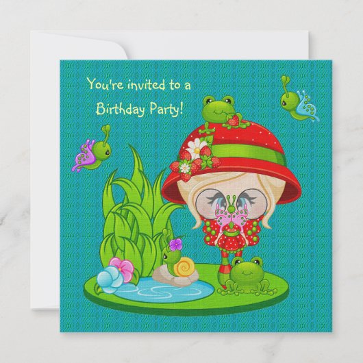 Natuur Lover Frog Faery Kaart (Voorkant)